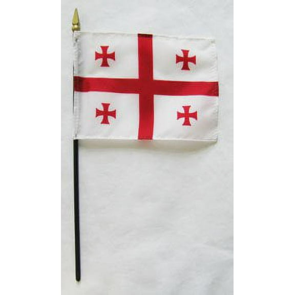 Georgia Rep. Of - 4"X6" Stick Flag