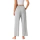 thumbnail image 3 of Pantalones de pijama de algodón para mujer INSPIRE CHIC con cintura elástica, sueltos, pantalones de lounge con bolsillos, pantalones de sudor L color gris claro, 3 of 6