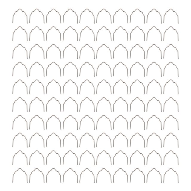 Universal 100 piezas/juego precortado 0 6mmto0 8mm grapas planas de onda caliente para