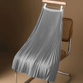 thumbnail image 4 of Falda plisada elegante de cintura alta y longitud media para mujer, versátil, de corte A, para verano y otoño, recién llegada, 2024, elegante tela de seda, 4 of 5