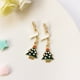 thumbnail image 4 of Pendientes sencillos y bonitos de estilo navideño sin agujeros para las orejas, estilo fresco, para estudiantes y niños, estilo corto, con clip para las orejas, 4 of 5