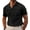 Black, variant on Puztloy Mens Polo Shirts T-Shirts Short Sleeve Big Men's Classic Solid with Lapel Collar Top Button Down Golf Shirt White(Available in Plus Size)