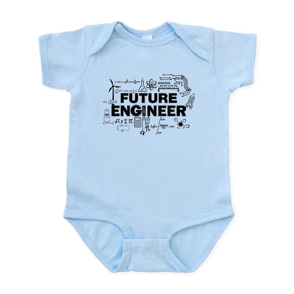 CafePress - Future Engineer Body Suit - Baby Light Bodysuit, Size Newborn - 24 Months
