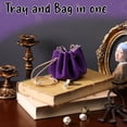 thumbnail image 4 of Bolsa con cordón DND, bandeja de fieltro para dados, color morado, CiyVolyeen, 4 of 6