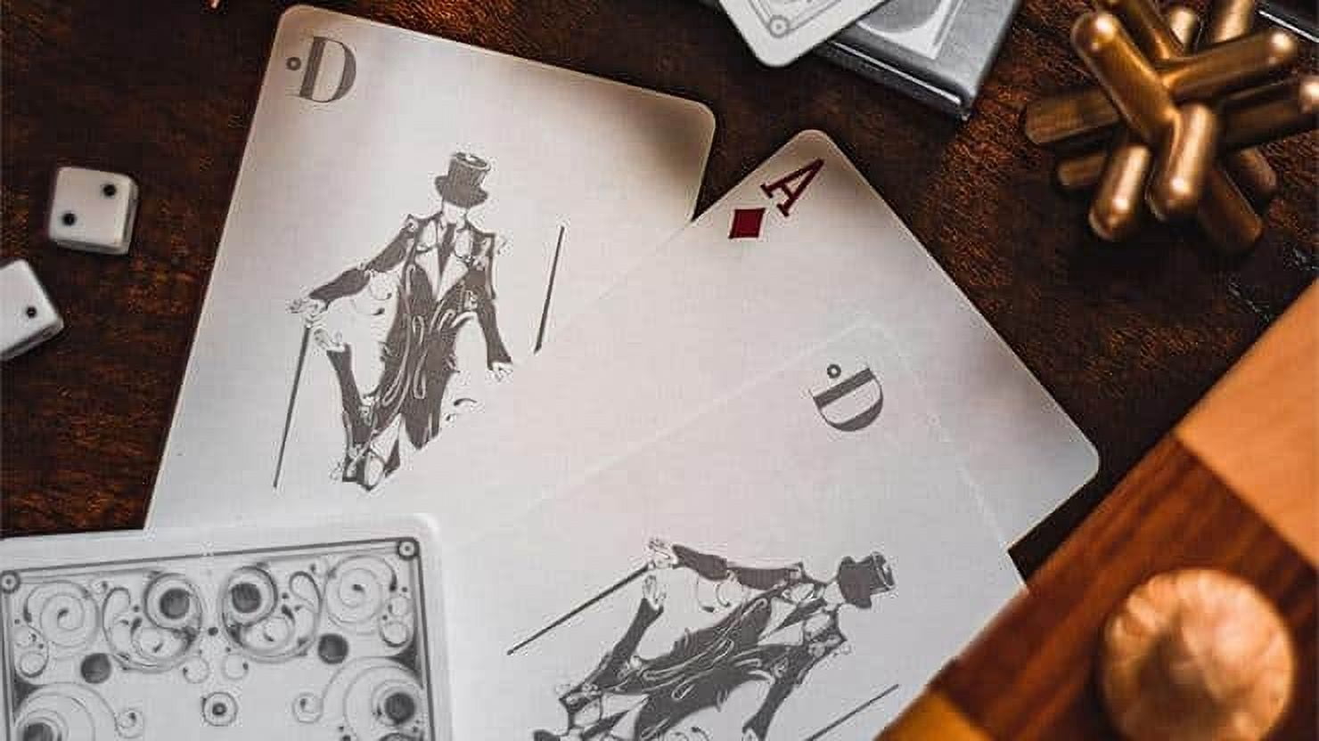 Smoke & Mirrors V8 Silver (Deluxe) Edition Playing Cards by Dan & Dave