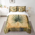 thumbnail image 2 of Feelyou Summer Leaf Plant Bedding Comforter Set 7pcs, Jungle Botanical Queen Bedding Sets, Rustic Farmhouse Plant Reversible Queen Sheet Sets, Breathable Home Decor, 2 of 8