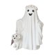 thumbnail image 2 of Estatua de perro fantasma paseando, decoración de mesa de Halloween, escultura artística, figura de perro fantasma, decoración de escritorio para Blanco, 2 of 8