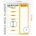 thumbnail image 5 of Inkdotpot Weekly Meal Planner Notepad 7"x10 , "Plan. Prep. Eat. Repeat" Magnetic Meal Planning Pad with Tear Off Grocery Shopping List for Fridge- Kitchen & Home - 54 Sheets -8G, 5 of 8