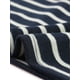 thumbnail image 5 of Blusa casual elegante de rayas de tamaño grande para mujer Agnes Orinda, con mangas 3/4, cuello asimétrico, camiseta de moda 3X en azul oscuro, 5 of 6