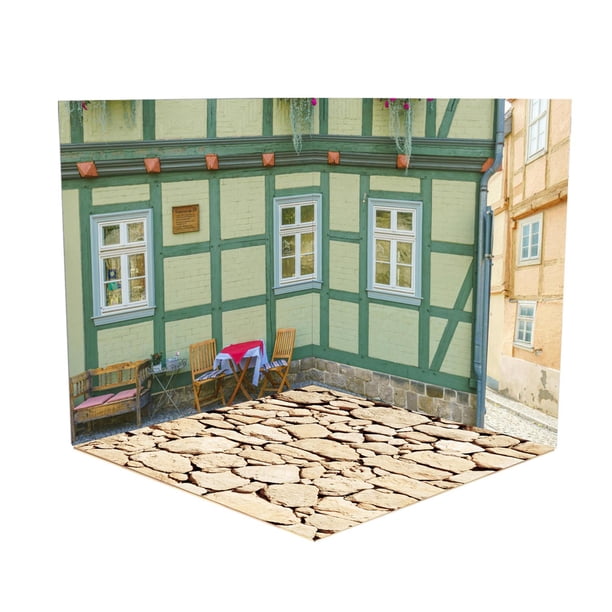 Telón de fondo 1/12 CUTICAT Diorama organizador diseño de almacenamiento para figuras de acción muñecas vehículo escena juguete Estilo D