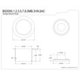 thumbnail image 2 of Kingston Brass BS2002 Extended Disposal Flange, Polished Brass, 2 of 3