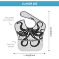 thumbnail image 4 of Kdxio Abstract Ink Octopus Bibs For Babies, Baby Bibs for Eating, Toddler Bibs, Waterproof Bibs, Feeding Bibs, for Toddlers, Boys, Girls, 4 of 8