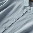 thumbnail image 4 of Women's Linen Short Sleeve Button Down Shirt - Casual and Business for Summer/Autumn, 4 of 5