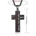 thumbnail image 4 of Football Cross Necklace for Men Bible Verse I CAN DO All Things Stainless Steel Sport Pendant for Men, 4 of 4