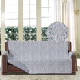 thumbnail image 1 of Skylinewears Reversible Sofa Cover with Pockets, Stain Resistant Couch Protectors for 2 Cushion Couch (Branch/Grey), 1 of 6