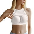 thumbnail image 2 of Pxiakgy Tank Top with Built In Bra for Women Women with Breast Pad Short Wear Sports Base Shirt with Thread I Vest Underwear Fitness Workout Running Tops Sleeveless Summer Tops Clothes Outfits 2025, 2 of 6
