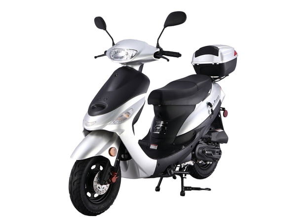 TAOTAO ATM50-A1 50cc Moped Scooter with 10" Wheels, Electric/Kick Start! Rear Trunk