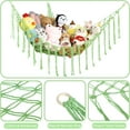 thumbnail image 3 of Stuffed Animal Hammock Corner, Hand-knitted Large Plushie Net Toy Hammock with Wooden Rings | Boho Cute Stuff Animal Storage for Nursery & Bedroom | Mesh Kids Toy Organizer Holder Nursery Room Decor, 3 of 10