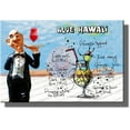 thumbnail image 1 of Blue Hawaii Waiter Drink Picture on Stretched Canvas, Wall Art Decor, Ready to Hang!, 1 of 3