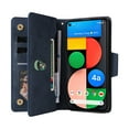 thumbnail image 2 of Case for Google Pixel 4A 5G Magnetic Leather Zipper Wallet Cover Card Holder, 2 of 5