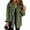 Army Green, variant on Weardear Women's Denim Jackets Long Sleeve Button Down Casual Frayed Hem Shacket Jean Jacket