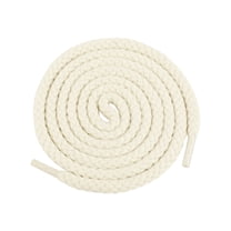 INSPIRE CHIC Round Rope Shoelaces Thick Cotton Solid Shoe Laces for Sneakers Boot 1 Pair 140cm/55.12" Beige