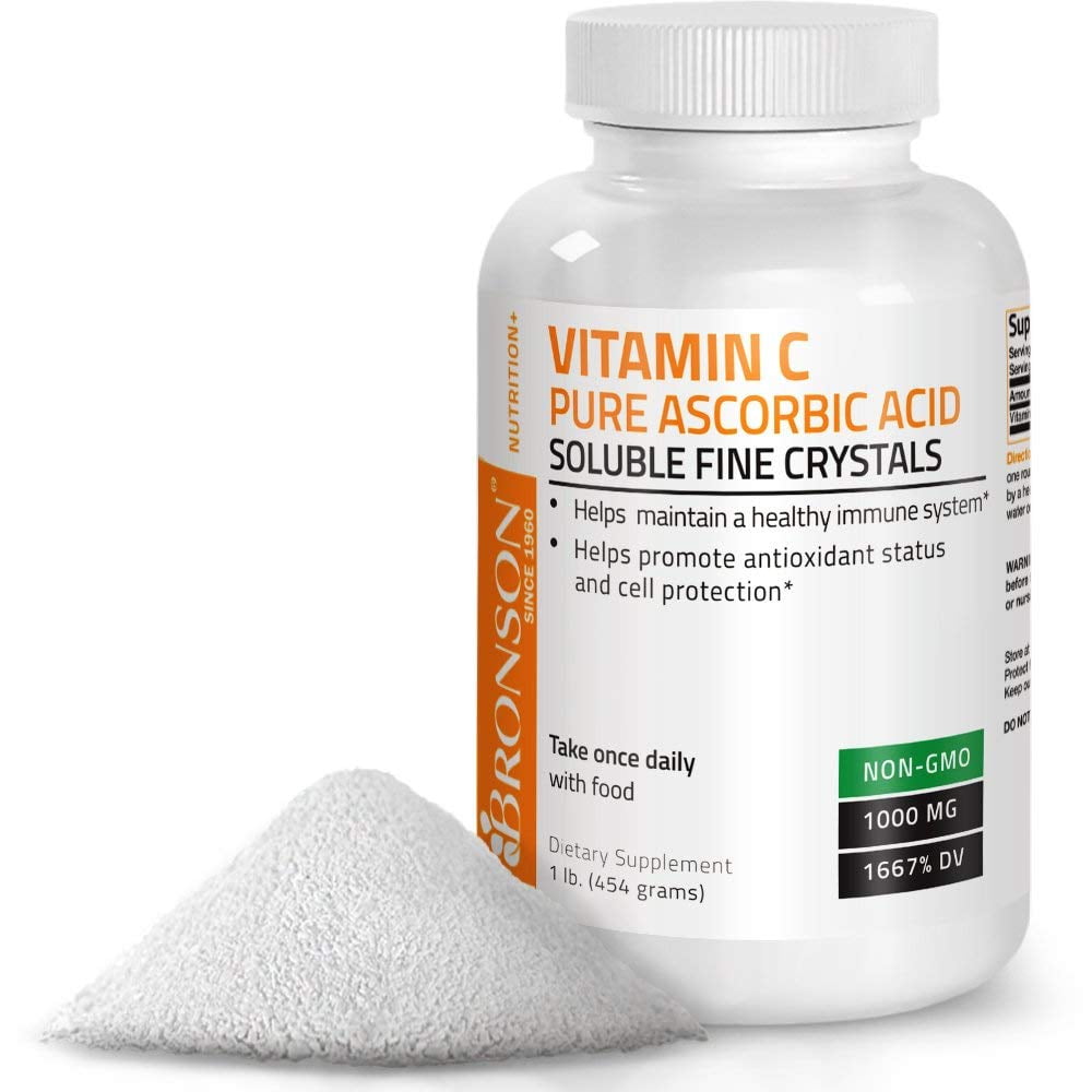 Vitamin C Powder Pure Ascorbic Acid Soluble Fine Non GMO Crystals Healthy Immune System Vitamin C Powder Pure Ascorbic Acid Soluble Fine Non GMO Crystals Healthy Immune System