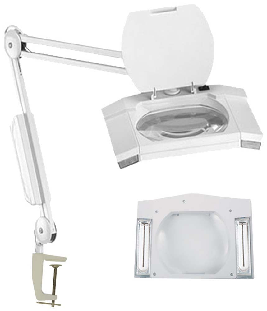 3x Clampon Fluorescent Magnifier Desk Lamp (ELUCIDATE MG98069