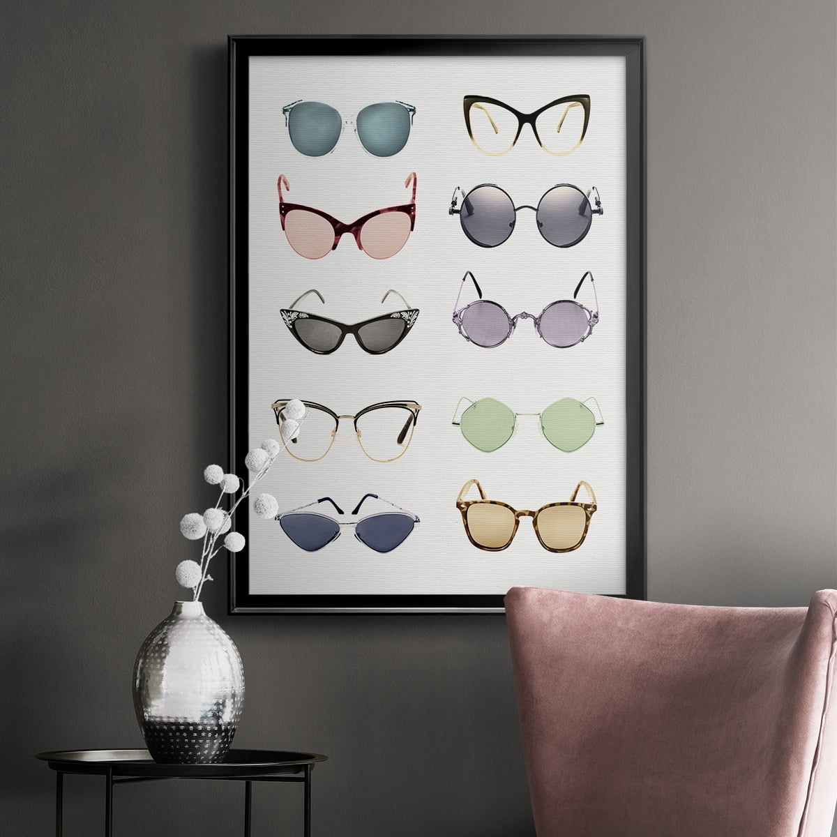 Vintage Glasses I Premium Classic Framed Print - Ready to Hang