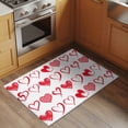 thumbnail image 2 of Valentine's Day Entryway Rug 2'x3'&nbsp; Non Slip Front Door Mats, Valentines Red Love Heart Romantic Entrance Rugs Indoor Outdoor Carpet, Washable Floor Mats Small Area Rug for Bedroom Kitchen, 2 of 8