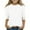 White, variant on Spazoro Kids Girls Pullover Shirts Tee, Solid Color Spring and Summer Fashion 3/4 Sleeve Round Neck Casual Tops for Child Girls Blue Size 4-5T