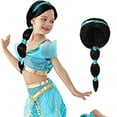 thumbnail image 2 of Phenas Arabian Princess Wig for Girls Jasmine Braid with Princess Tiara Princess Dress Up Costume Cosplay Halloween Accessories for Kids, 2 of 4