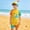 04 Yellow, variant on KKBOTIVE Boys UPF 50 Swim Set Long Sleeve Rash Guard and Trunks Outfit with Protective Swim Cap for Summer Pool Beach Water Activities ( Sky Blue Size: 4-5 Years )