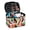 Colorful Geometric Shapes, variant on HELLHERO Portable Travel Cosmetic Bags Wide-open Large Capacity Makeup Bag Double Zip Brush Slots for Makeup (8.86"x6.5"x5.9"), Lip Pattern Design