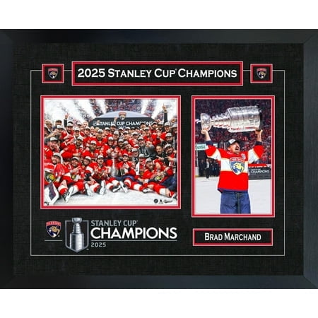 Brad Marchand Florida Panthers 2025 Stanley Cup Champions 18x22" Player Championship Frame