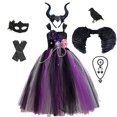 thumbnail image 1 of Vestido de Cosplay de Halloween para niñas, traje de bruja negra de lujo, tutú de glamour, vestido de baile para niños, ropa para niños Fivean unisex, 1 of 2