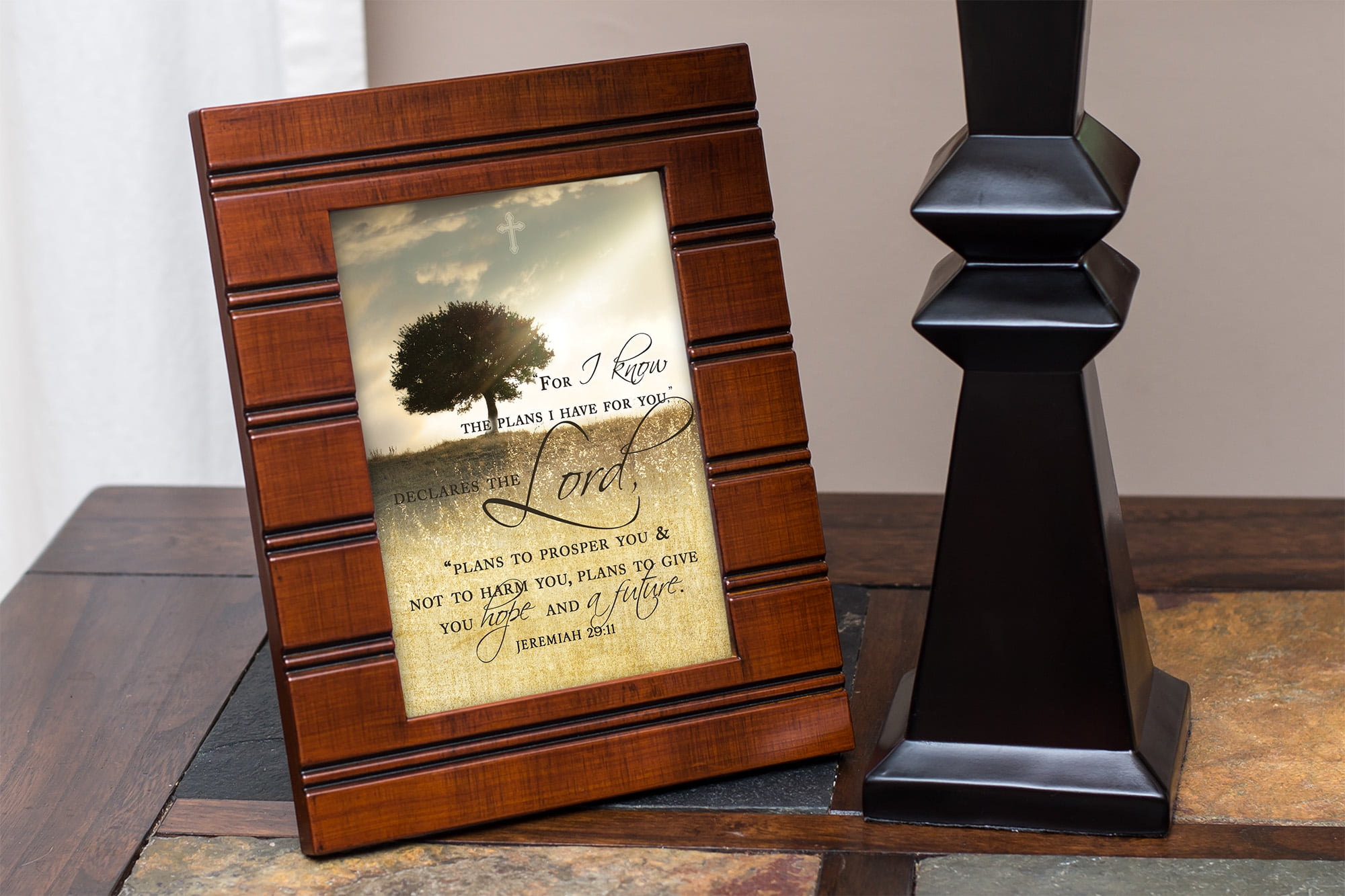 for I Know The Plans Have You Jeremiah 29 11 Wood Finish 8 X 10 Sentimental FRAM for sale online 