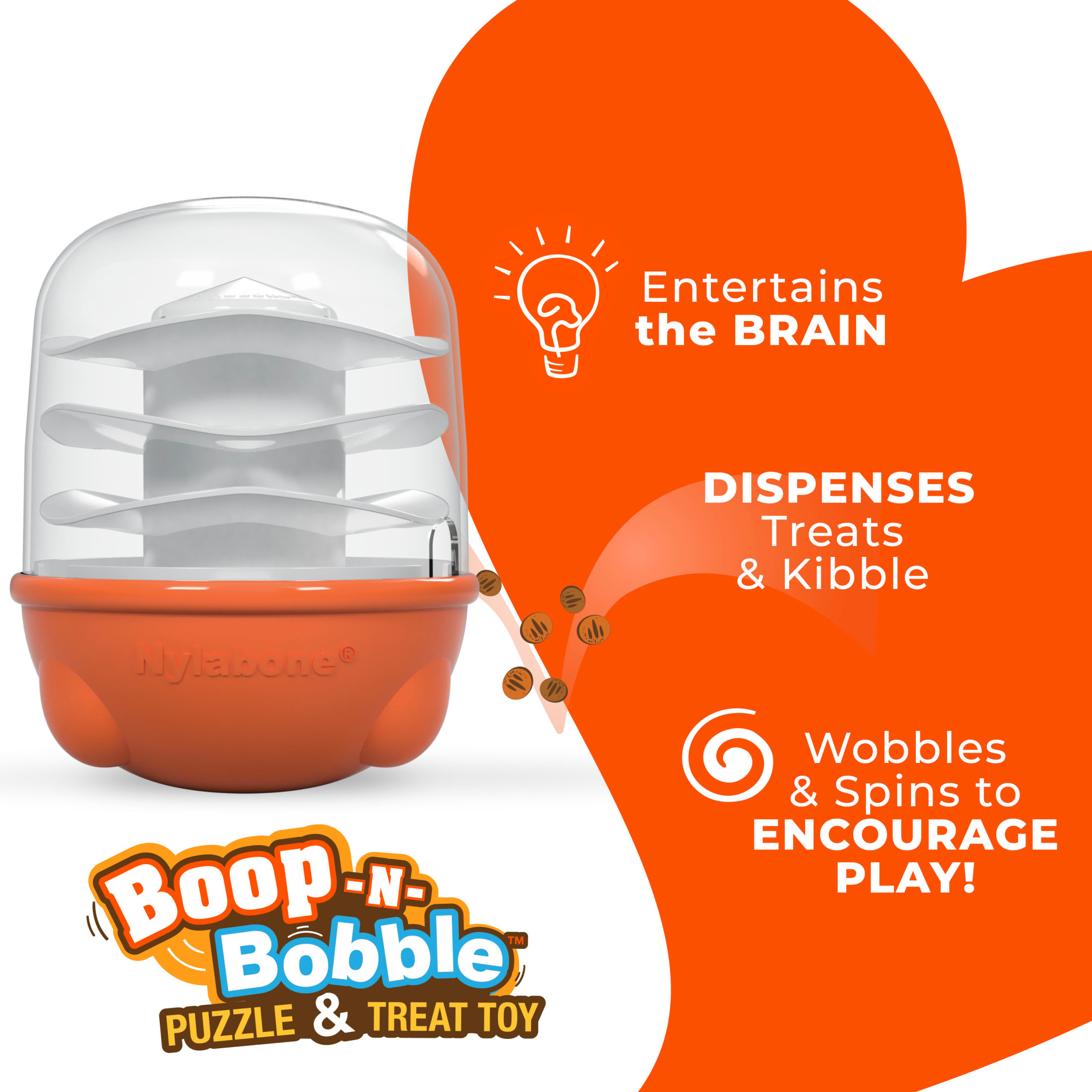 Nylabone Boop N Bobble Puzzle Treat Toy (1 Count)