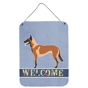 Malinois Belgian Shepherd  Wall or Door Hanging Prints Blue
