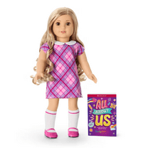 American Girl Truly Me 125 18 inch Doll Long Curly Blonde Hair Green Eyes