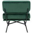 thumbnail image 5 of Safavieh Kermit Modern Fabric and Plywood Dining Side Chairs, Malachite Green/Black, 5 of 5