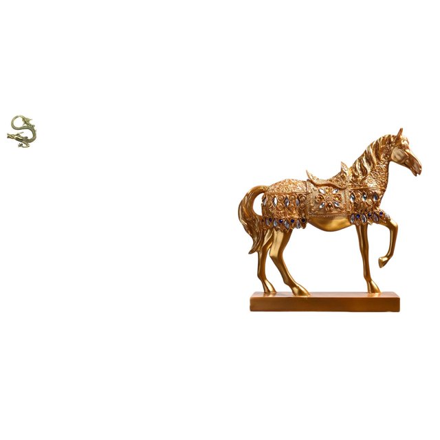 Escultura china,Minifigura china de latón para decoración de escritorio,Adorno de mesa en miniatura china de latón,Estatuas de caballos,Estatuas de caballos Figura de caballo Figura de caballo