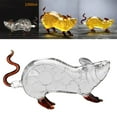 thumbnail image 4 of OUSITAID Whiskeys Decanter Mouse Shape Transparent Drinkware Creative Scotches Novelty Table for Pot, 4 of 9