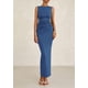 thumbnail image 3 of Vestido midi PRETTYGARDEN, ajustado fruncido de verano 2025 para mujer, 3 of 9