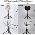 thumbnail image 4 of ZMLEVE 45" Extendable Tripod Stand, All in 1 Aluminum Selfie Stick Tripod Bluetooth Remote Phone Holder [3 Level Dual Fill Light] for iPhone 13/12/11/Pro/Max/Mini/XS/XR/X/SE, Android Smartphone -Black, 4 of 7