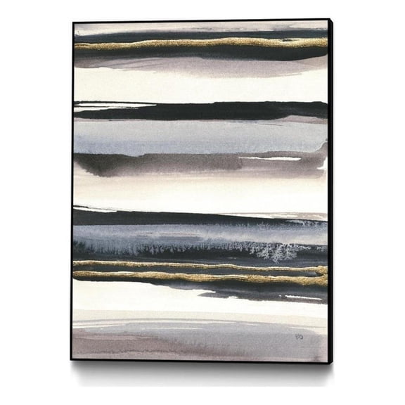 Giant Art Canvas  30x40 Gilded Grey IV Framed in Multi-Color