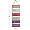 thumbnail image 2 of Excello Global Products Large Hanging Wall Sign: Rustic Wooden Decor (Home, Family, Love, Laugh, Live, Happiness) Hanging Wood Wall Decoration (11.75" x 32") - EGP-HD-0188, 2 of 5