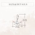 thumbnail image 5 of Teeth Earrings, Sterling Silver Teeth Toothbrush Pendant Earrings, Dental Jewelry, Women's Dental Gift, Dental Assistant, 5 of 6