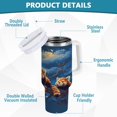 thumbnail image 4 of 30 oz Tumbler With Handle Stainless Steel Insulated Tumbler With Lid for Car Cup Holder Cute Red Panda, 4 of 9