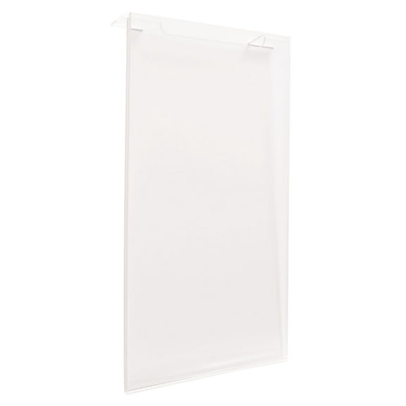 Flush Mount Acrylic Sign Holder for Slatwall or Wire Grid - 8 1/2"W x 11”H - Set of 2
